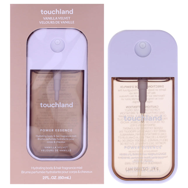 Bruma de fragancia Touchland Vanilla Velvet 60 mL con ingredientes para el cuidado de la piel