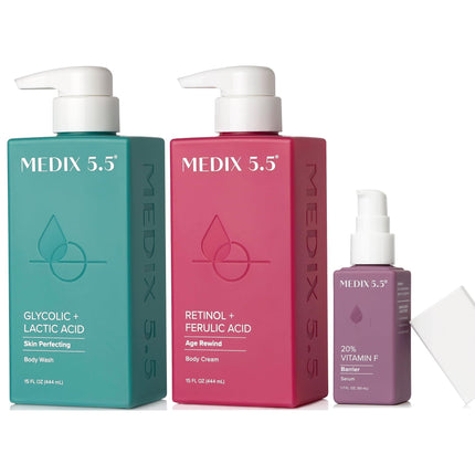 Set de cuidado de la piel Medix Antienvejecimiento con crema corporal y sérum de retinol