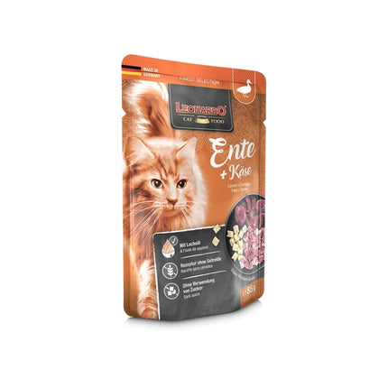 Display 16 unidades Alimento Super Premium Pato y Queso Pato Gato 85gr