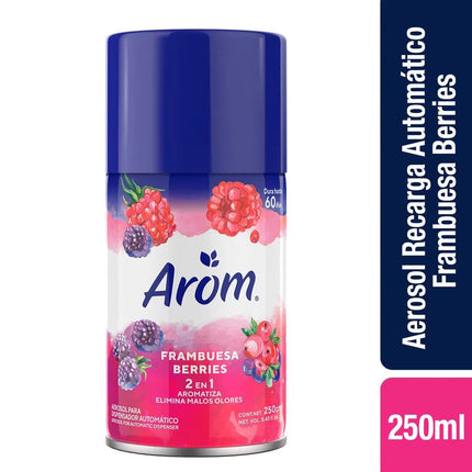 Desodorante Ambiental Arom Repuesto Frambuesa 250 ml - Arom | Apishop