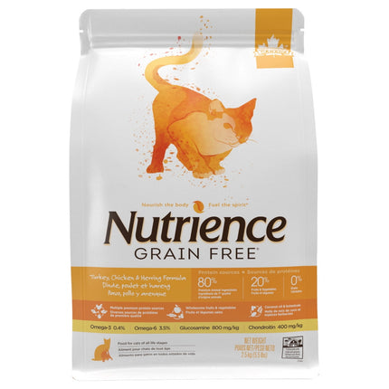 Alimento Nutrience GF Pavo Pollo Arenque Para Gato, 2.5Kg