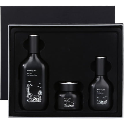 Set de regalo para el cuidado de la piel Pyunkang Yul Calming Toner Serum Cream