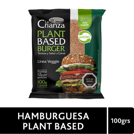 Hamburguesa Vegetal Plant Based, 100 gr