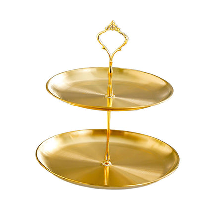 Soporte De Exhibición Para Pasteles, Elegante Plato De Fruta, Soporte Para Magdalenas Para Dulces, Pasteles De Boda, 2 Niveles M