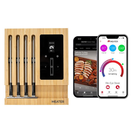 Termómetro de Carne MEATER Block WiFi con 4 Sondas Inalámbricas
