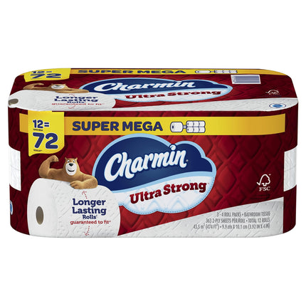 Papel higiénico Charmin Ultra Strong 12 rollos Mega XL