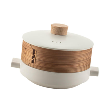 Cazuela De Doble Capa Con Bandeja De Vapor, Olla Para Sopa, Para Servir Arroz, Estofado