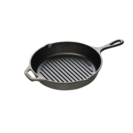 Grill Pan Lodge, hierro fundido, 26 cm, tela de caucho