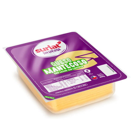 Queso Mantecoso Laminado Sin Lactosa, 400 g