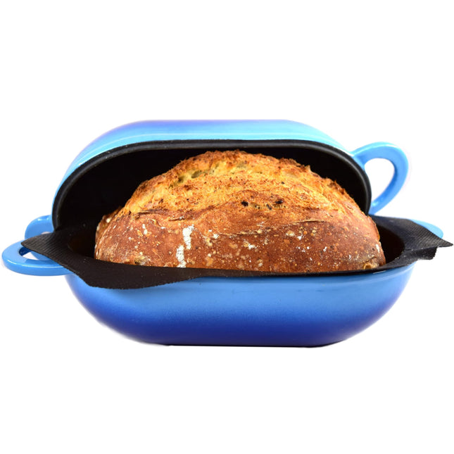 Kit de pan artesanal LoafNest con horno holandés de hierro fundido de 2 litros