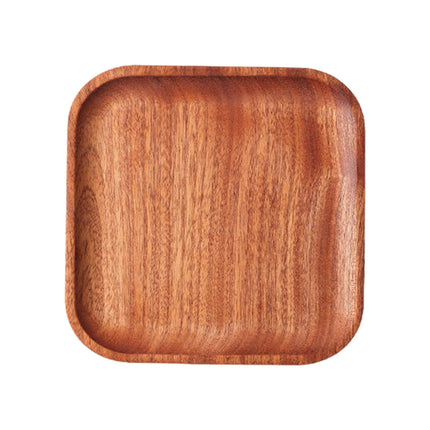 Bandeja De Madera Para Servir, Bandeja De Madera Fácil De Limpiar Para Comida, Fruta, Aperitivos, Pan, 13cm X 13cm X 1,5 Cm