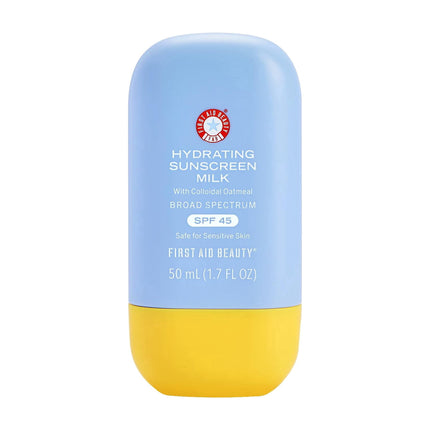 Leche de protección solar, primeros auxilios, belleza, hidratante, SPF 45, 50 ml