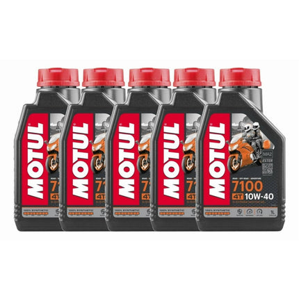 Aceite Para Motor Motul Sintético 10w-40 Para Moto/cuatriciclo 1 Pack De 5 Unidades X 1l / 5l