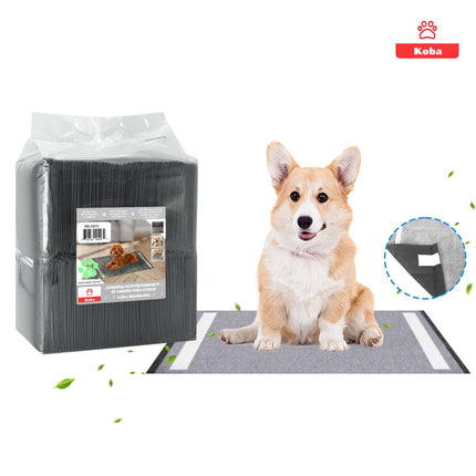 100 Pañales Para Perros Sabanillas Entrenamiento De Carbón 6 Capas Talla S 33x45cm