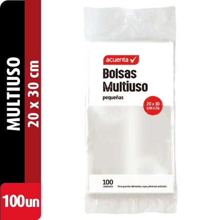Bolsa Multiuso Pequeña20x30 cm, 100 Un