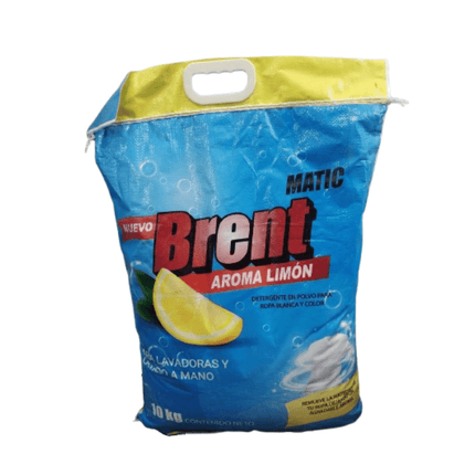 Detergente En Polvo Para Ropa Blanca Y Color Matic 10 Kg Aroma Limon