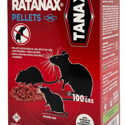 Raticida en Pellets Caja, 100 g