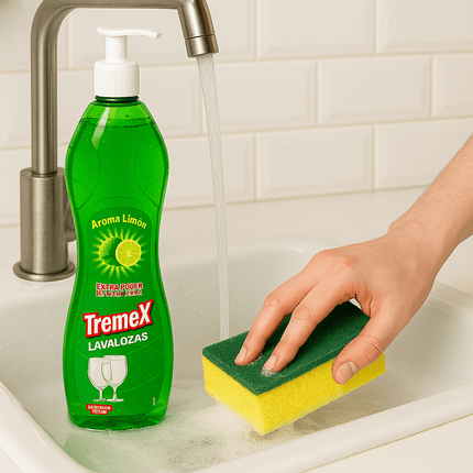 Lavaloza Líquido Tremex Aroma Limón Verde con Válvula 750 cc