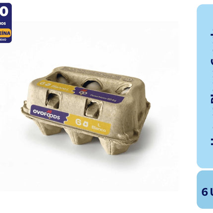 Huevos Tradicionales Grande Blanco, 6 Un - Ovofoods | Apishop