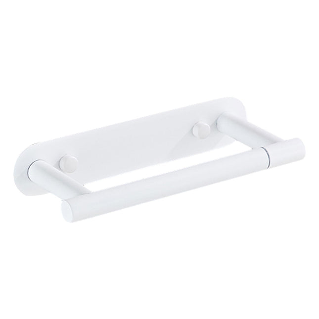 Soporte De Papel Higiénico, Estante De Almacenamiento De Acero Inoxidable Para Baño De Hotel, Blanco