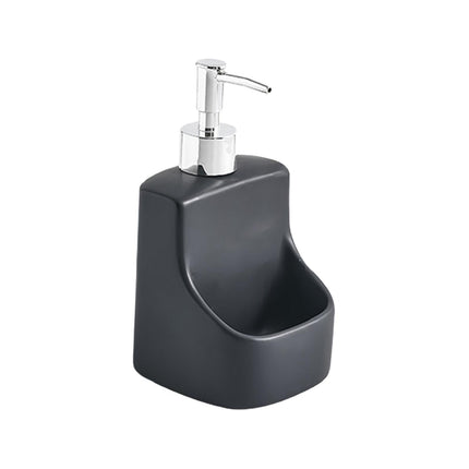 Dispensador De Jabón De Manos De 390 Ml/13 Oz Con Bomba Para Dormitorio Hotel Enjuague Bucal Negro