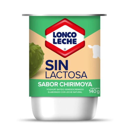 Yoghurt Batido sin lactosa Sabor Chirimoya Pote, 140 g | Apishop
