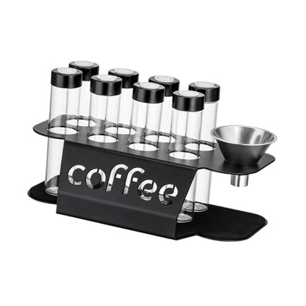 Contenedor De Café En Grano Monodosis Transparente De 8 Tubos Para Cafeterías Y Bares