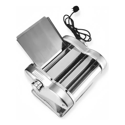Máquina para hacer fideos con rodillo masa 2en1 plateado