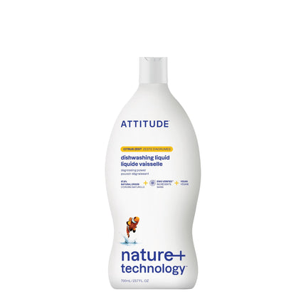 Jabón para platos ATTITUDE Citrus Zest 700 ml EWG Verified Vegan