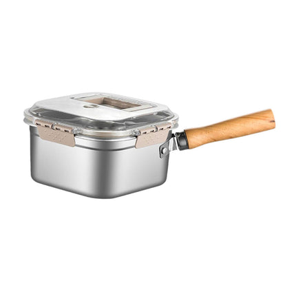 Mini Olla Freidora Con Canasta Y Pinzas Para Alimentos Para Albóndigas De Pollo Y Papas Fritas