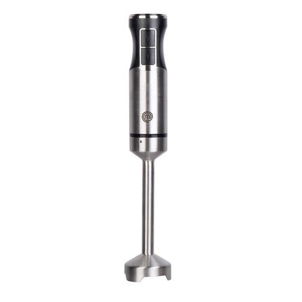 MasterChef Batidora de inmersión de mano, emulsionante de barra de mezcla de acero inoxidable, batidora de puré para hacer alimentos para bebés, sopas, salsas, etc., potente motor de 400 W con control