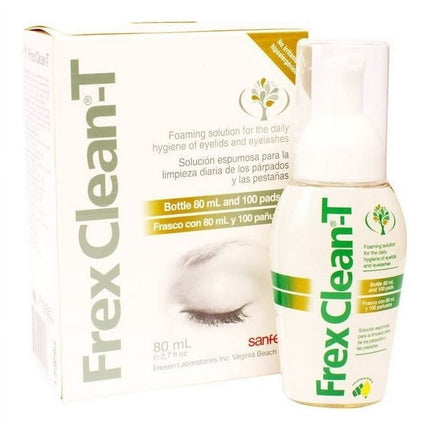 Frex Clean-t Limpieza Parpados Pestañas Solución 80ml+80 Pañ