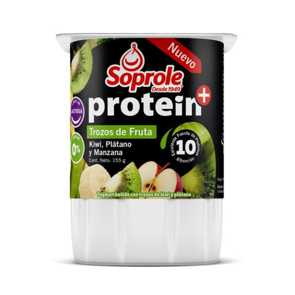 Yoghurt Protein con Trozos Kiwi,Plátano,Manzana Pote, 155 g | Apishop