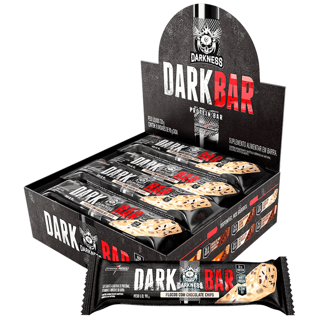 Box 8 Barritas de Proteína Darkness - Flocos con Chispas de Chocolate