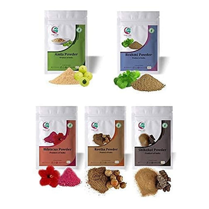 Pack Cuidado Capilar Herbal Yogis Gift Amla Reetha 5x100g