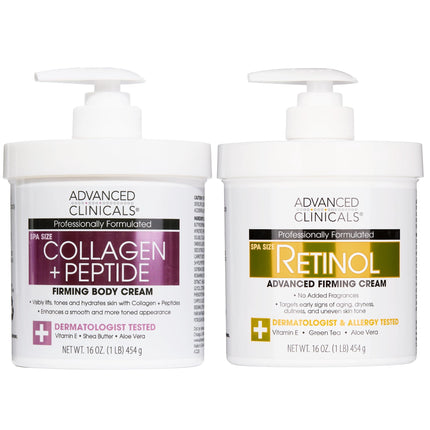 Set de cuidado de la piel Advanced Clinicals Retinol Cream + Colágeno