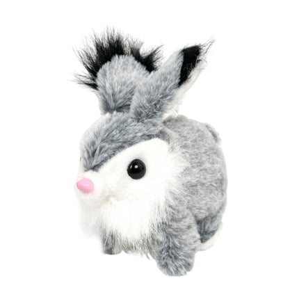 Conejito De Peluche Interactivo, Mascota Electrónica Para Fiestas Preescolares, Color Gris Claro