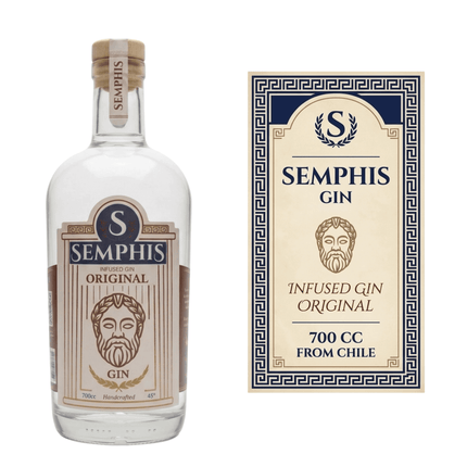 Gin Semphis Original 700 cc Infused gin 100% natural