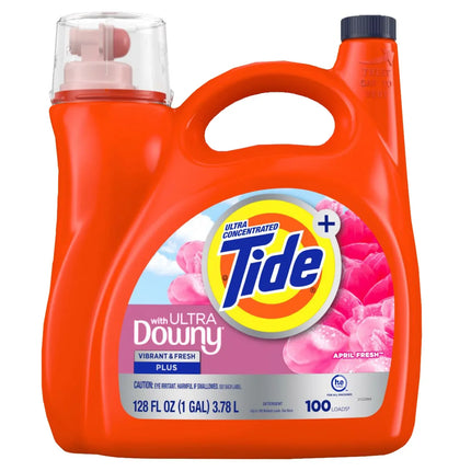 Detergente Líquido Plus Ultra con Downy April Fresh Tide 3.78 L | Apishop.cl