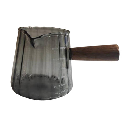 Taza Medidora De Cristal Para Leche, Accesorios Para Café Expreso, 180ml/16oz, Para Bar, Oficina, Hogar, Negro