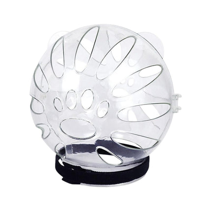 Gato Bozal Transparente Mascotas Boca Cubierta Bozal Anti Mordida Para Aseo Baño L 155mmx145mm