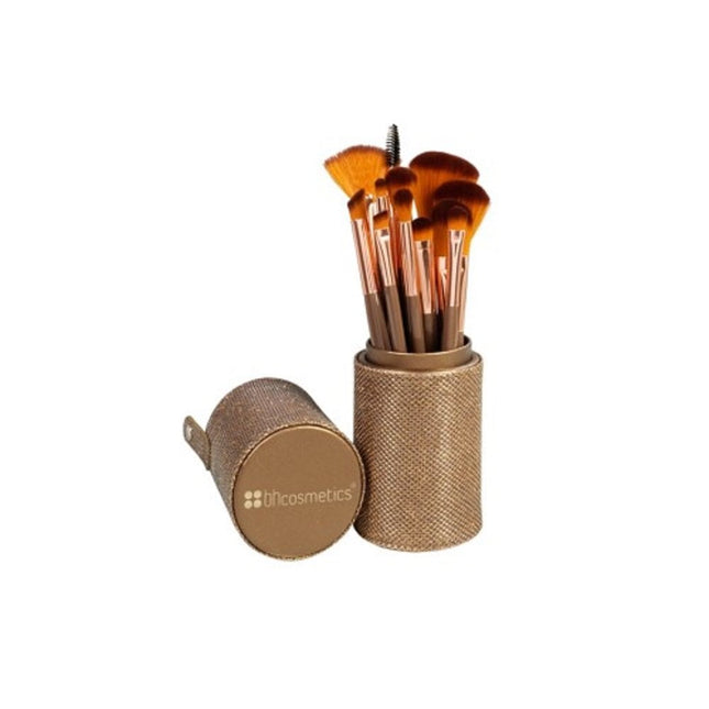 Set de brochas BAYCHEER Shimmering Bronze de 12 piezas sintéticas veganas