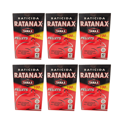 Pack 6 Pellet para Ratones Ratanax 100gr