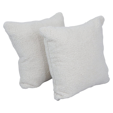 Almohadas Blazing Agujas, piel sintética, 43 cm, arroz gratán, 2 unidades