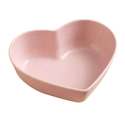 Cuenco En Forma De Corazón, Novedad, Plato De Salsa Para Cocina, Cumpleaños, Restaurante, Rosa