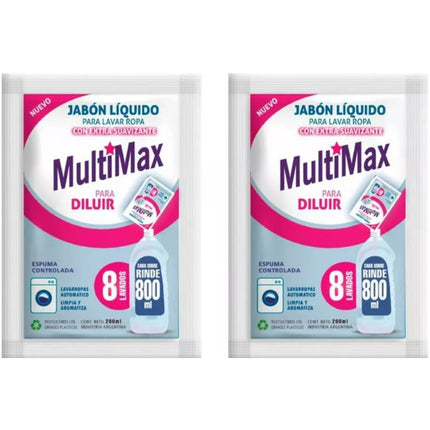 Detergente Ultra Concentrado Para Diluir 800ml X 200ml 12 Unidaes 1.6 Litros