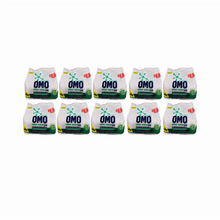 Pack 10 Unidades detergentes en polvo omo aloe vera 400 grs