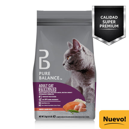 Alimento para Gatos Adulto Esterilizado Seco Pollo y Salmon