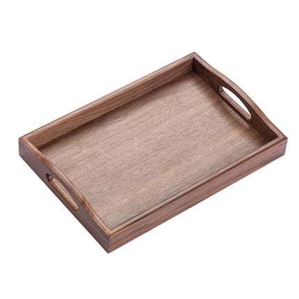 Bandeja De Servicio De Té De Hotel Plato De Postre De Doble Asa Para Restaurante Pan Madera S