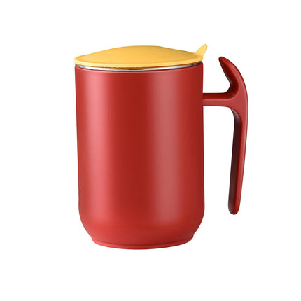 Vaso De Café Al Vacío Taza De Café Térmica Taza De Acero Inoxidable Para Viaje Rojo